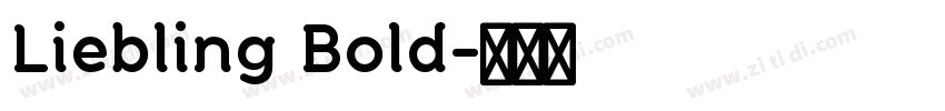 Liebling Bold字体转换 Liebling Bold字体转换